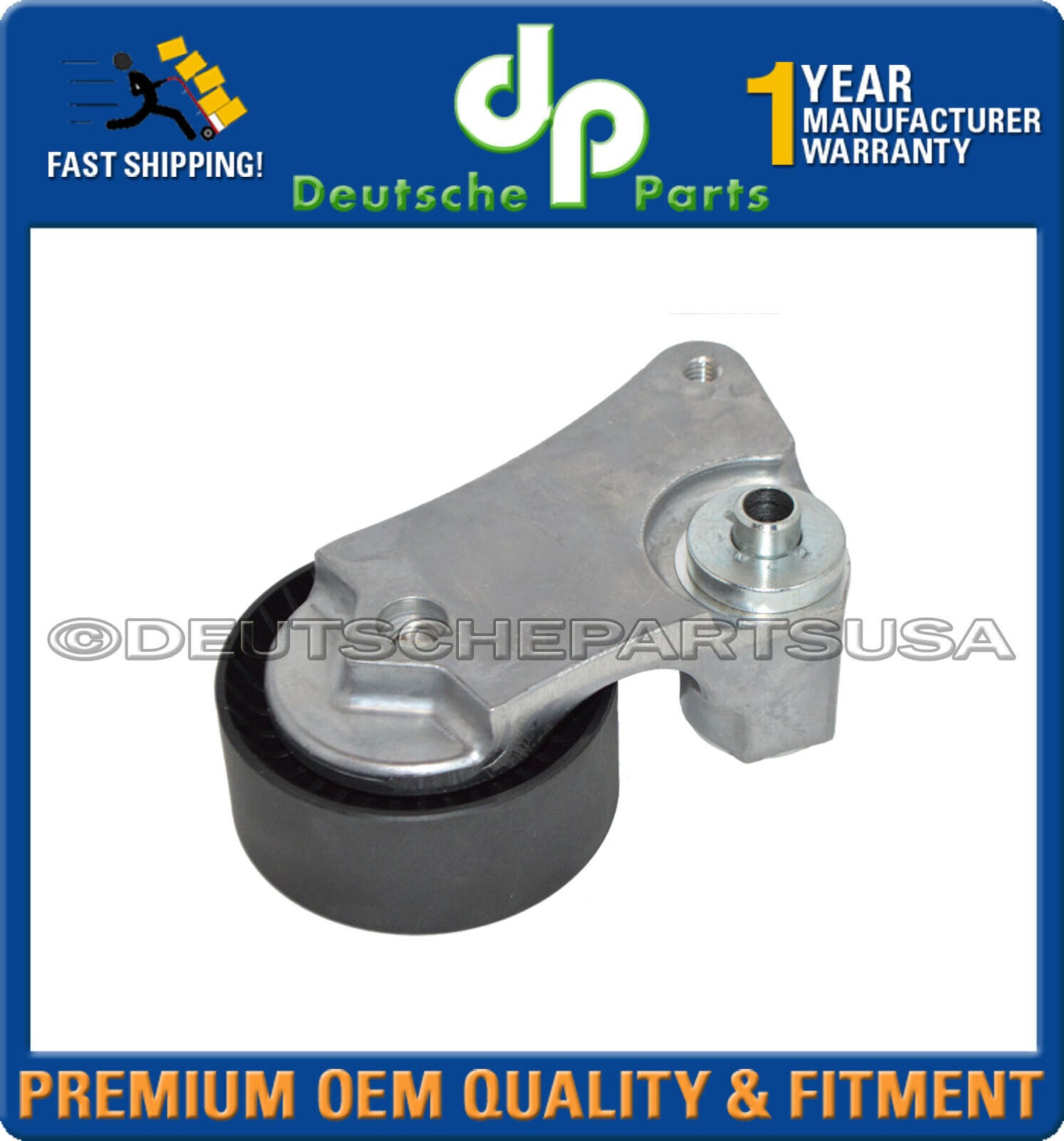 For Porsche Cayenne Macan Panamera Drive Belt Tensioner w/ Roller 94810240375
