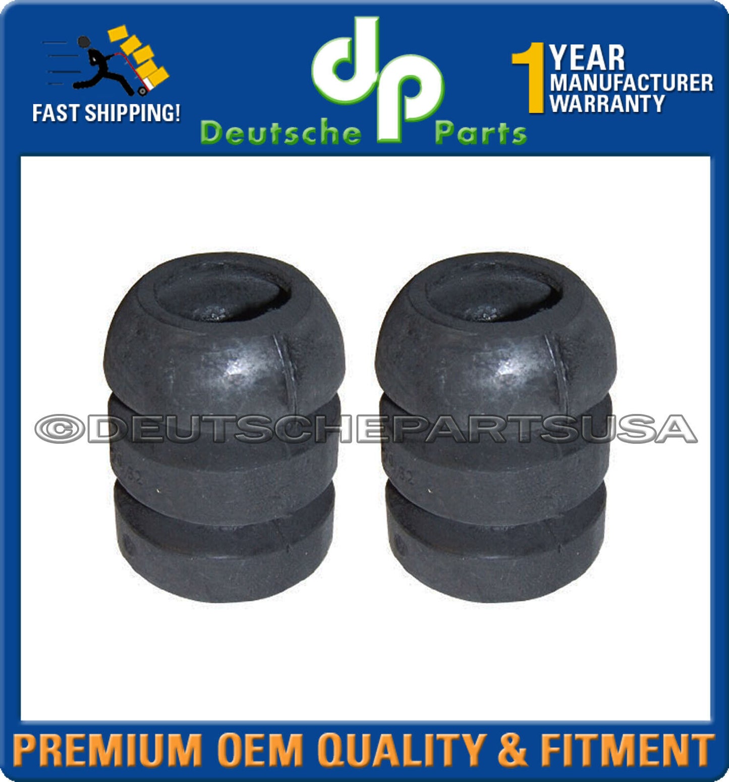Porsche 911 912 914  FRONT Upper Strut Shock Bump Stop Stops 90134330100 SET