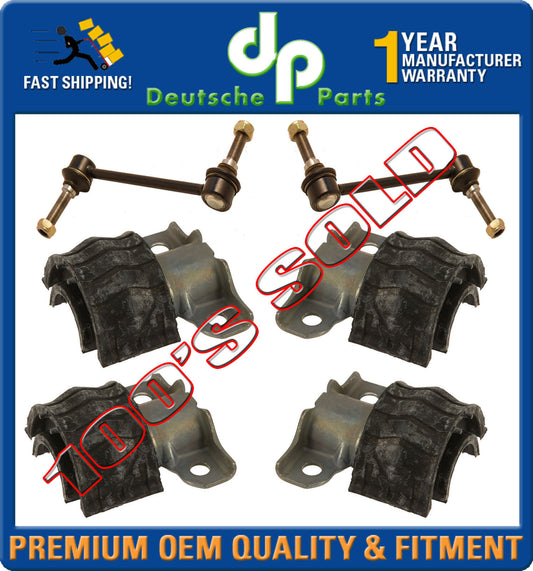 Front Suspension SWAY STABILIZER BAR LINK Bushings for Mercedes W164 GL ML SET 6