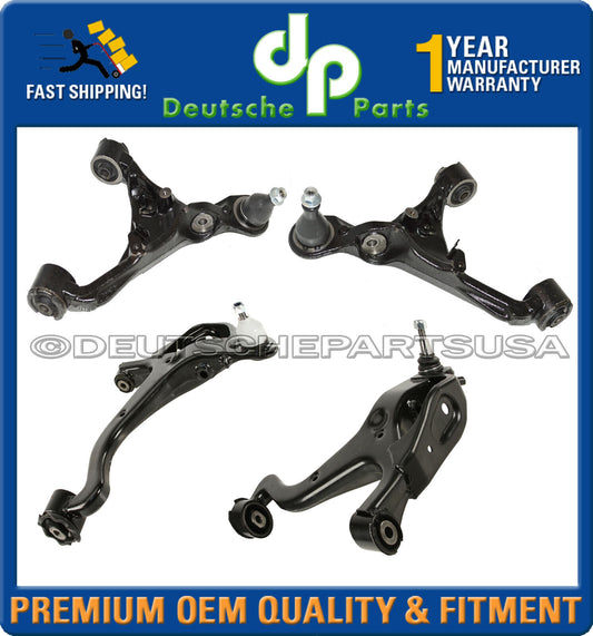 RANGE ROVER SP Front Upper Lower Suspension Control Arms Ball Joints Set of 4