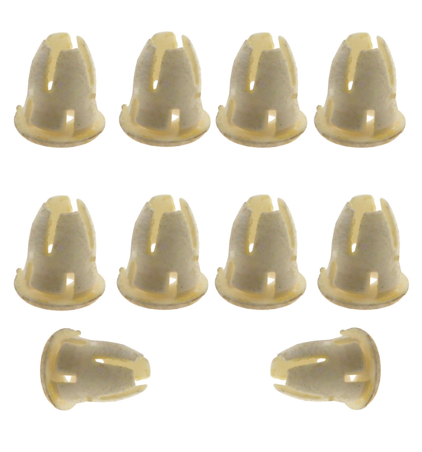MERCEDES BENZ W124 W203 W209 W210 WHITE DOOR MOLDING CLIP - SET OF 10