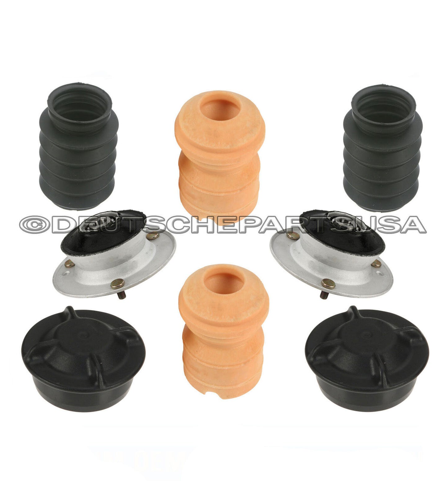 FRONT STRUT SHOCK MOUNT MOUNTS BUMP STOP KIT L+R 8 for BMW E39 525i 528 530i