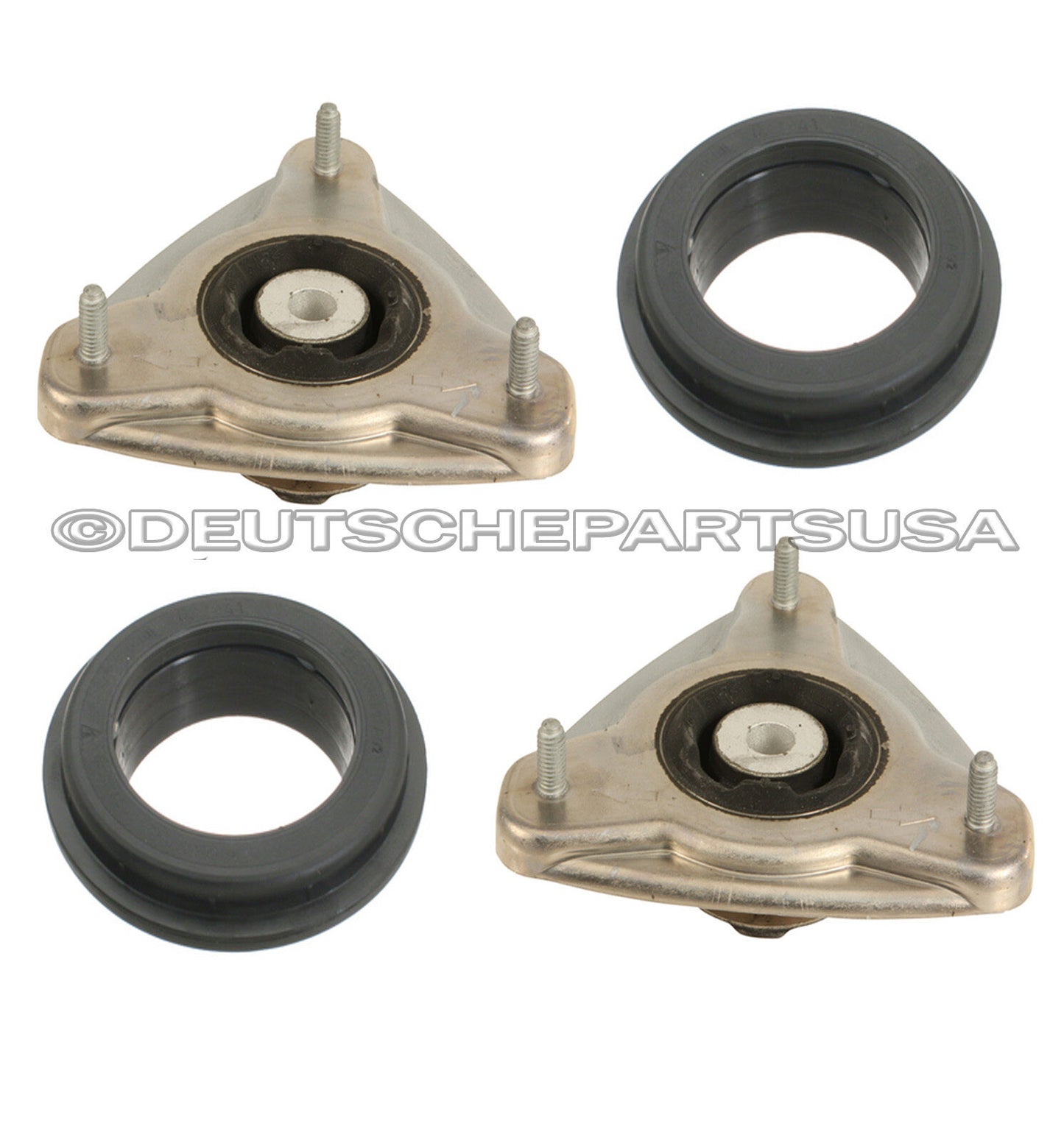 Porsche 911 996 Front + Rear Upper Strut Mount Mounts + Bearing Bearings Set 6