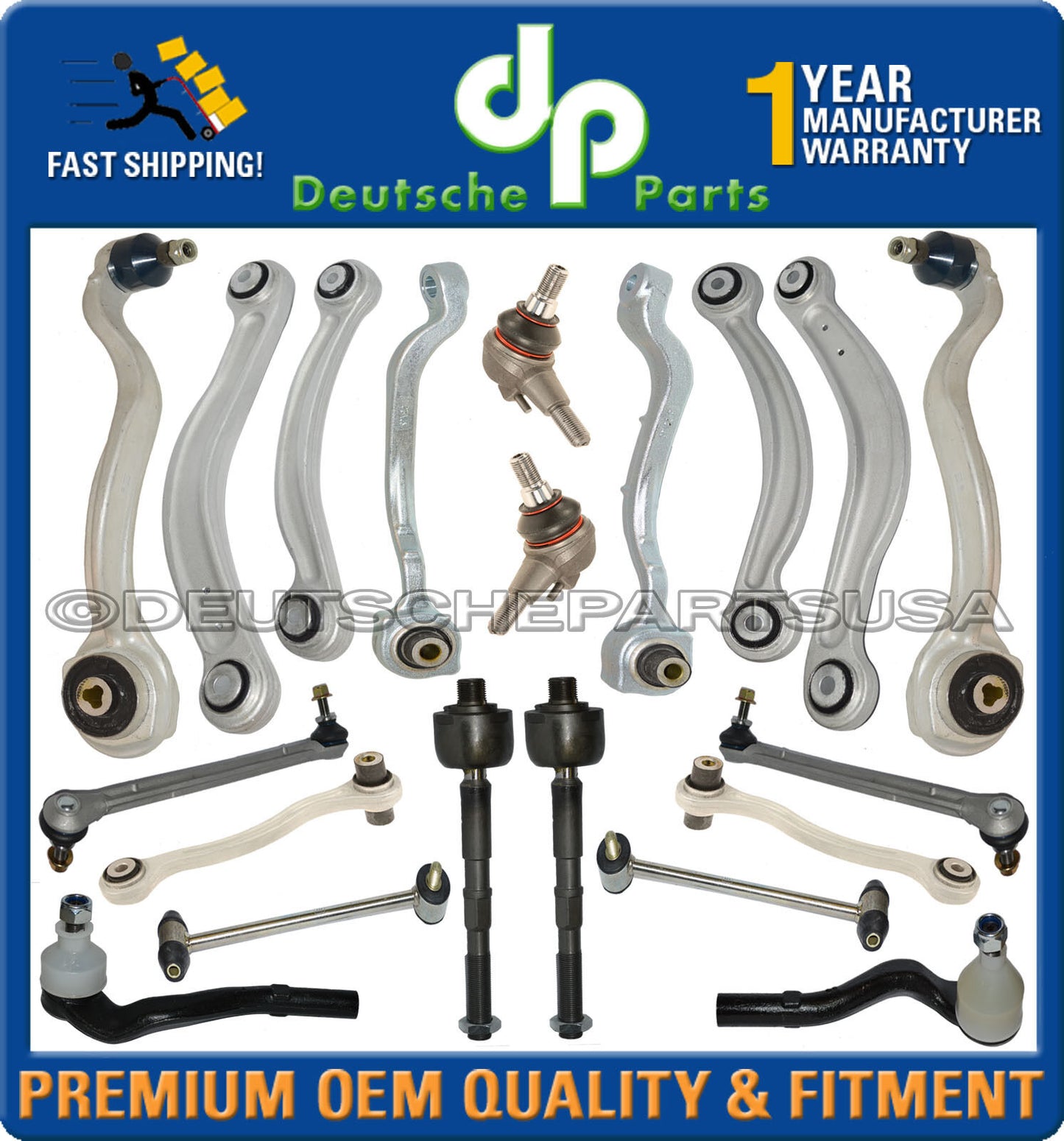 Mercedes W212 E CLASS Front REAR Control Arm Arms Ball Joints SUSPENSION Kit 20