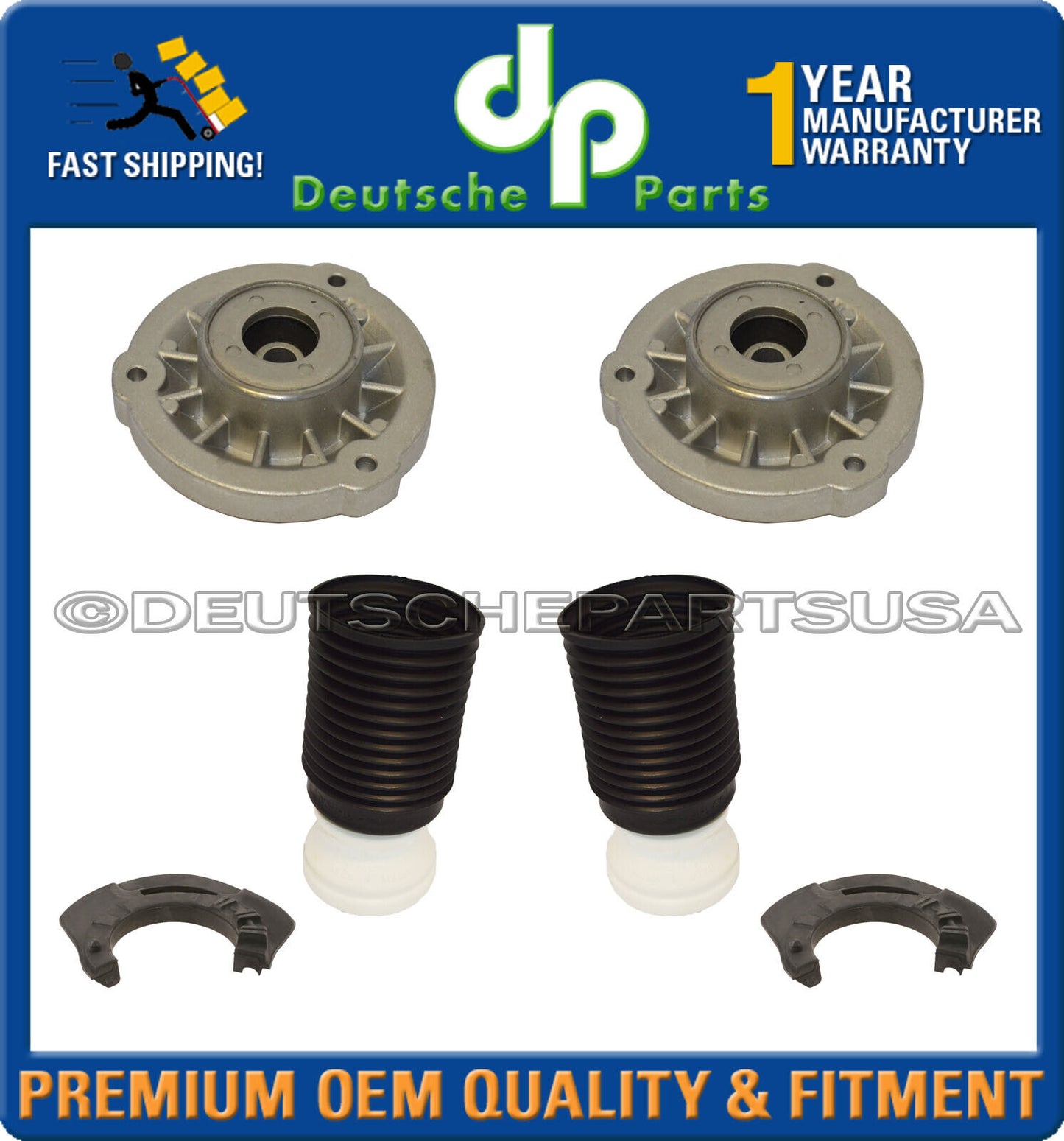 Rear Suspension Strut Shock Absorber TOP Mount Mounts BMW F25 F26 X3 X4 Set 10