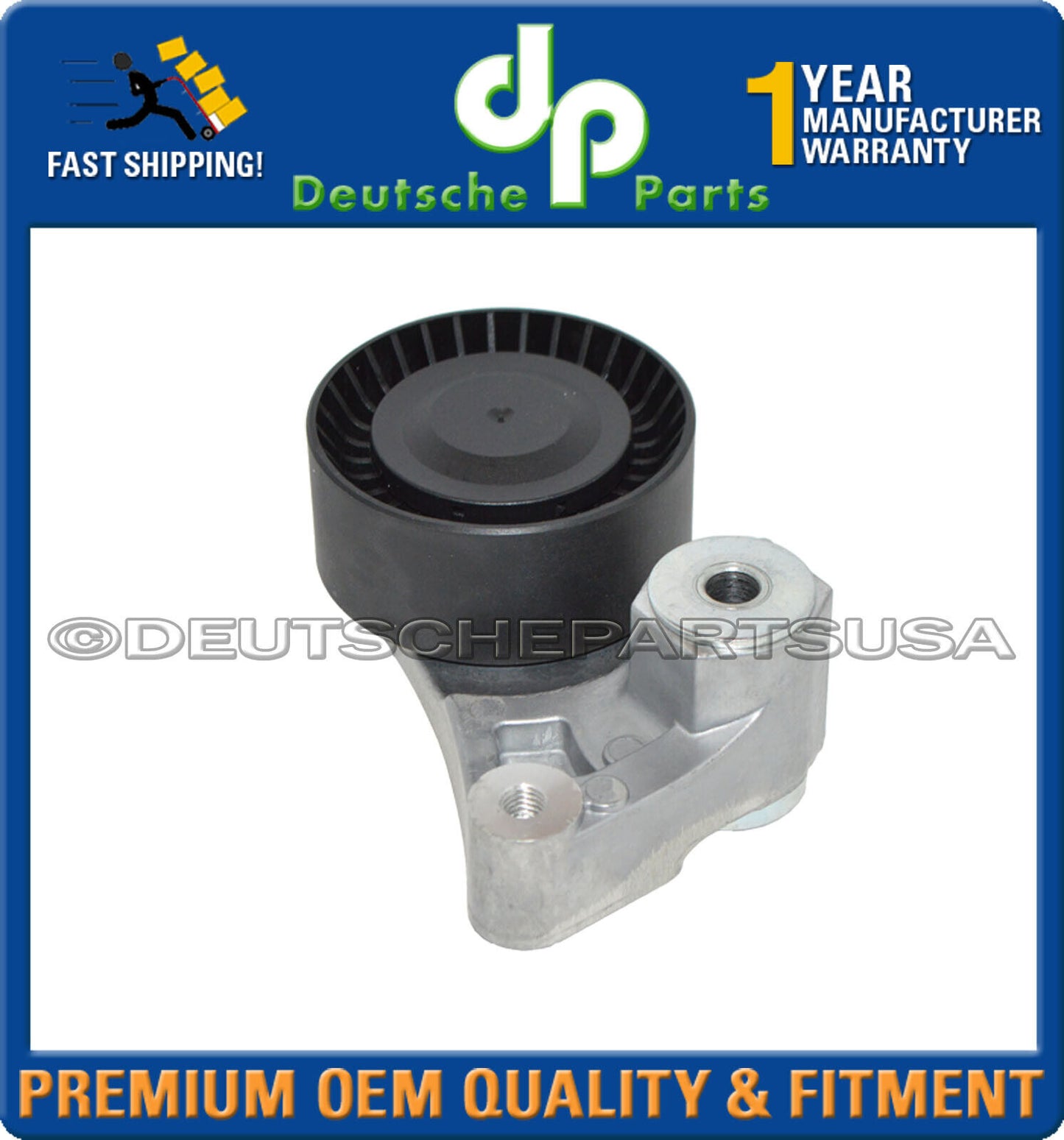 For Porsche Cayenne Macan Panamera Drive Belt Tensioner w/ Roller 94810240375