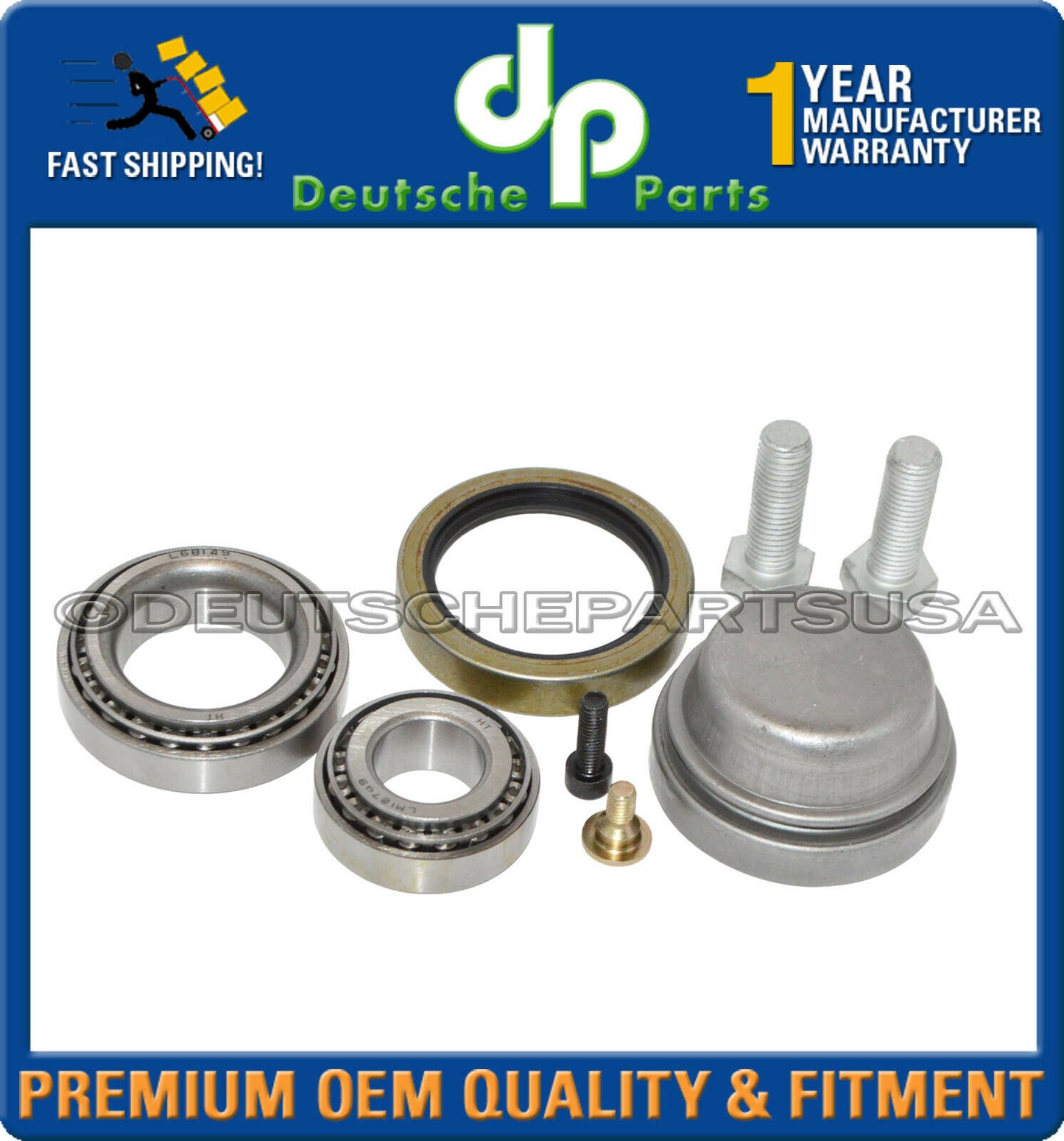 For Mercedes C220 E300 SLK320 Front Wheel Bearing Kit LH+RH 2103300051 Set of 2