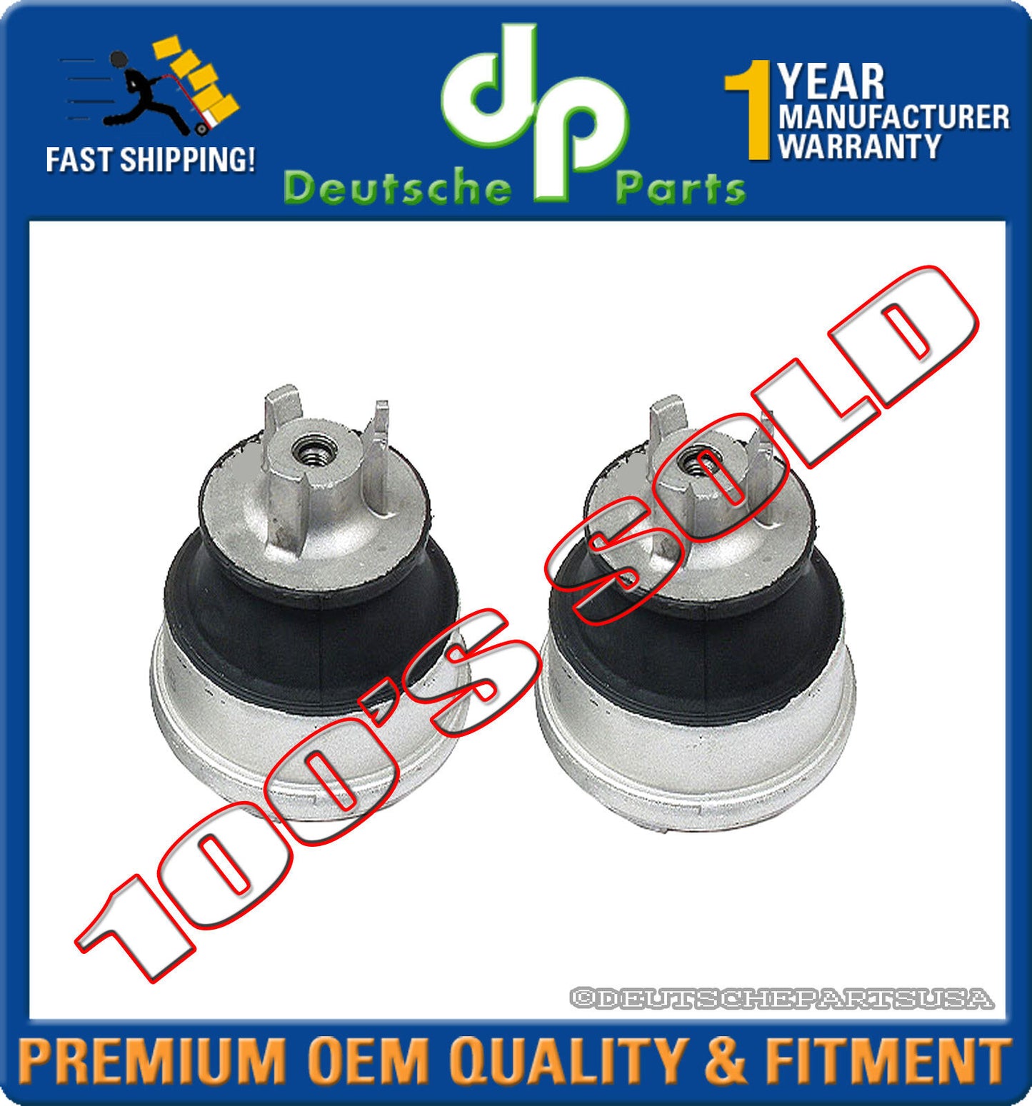 Mercedes W202 C280 C36 AMG Engine Motor Mount Mounts L + R 210 240 20 17 SET 2