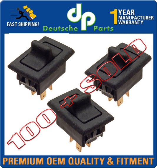 PORSCHE 911 930 912 CARRERA POWER WINDOW DOOR SWITCH 911 613 621 03 SET of 3