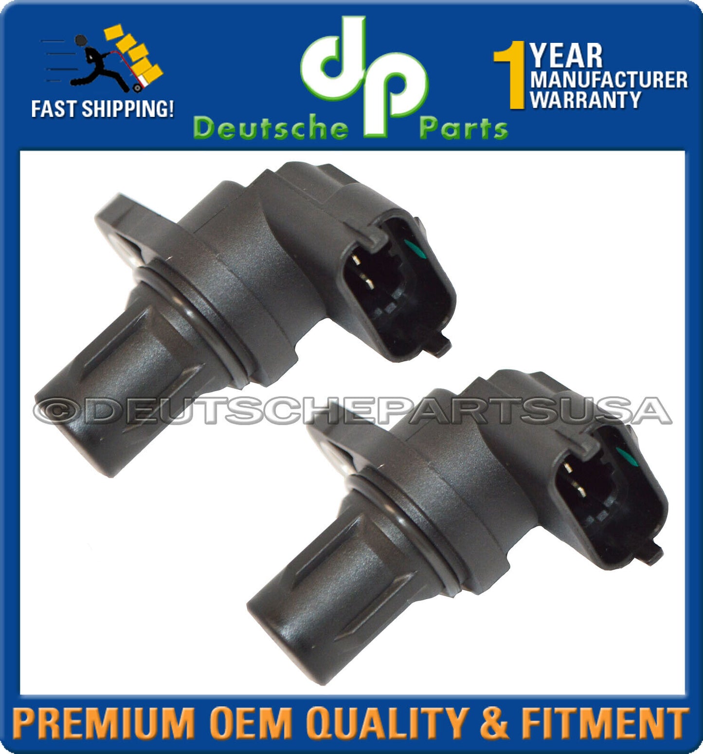 Porsche Cayenne Panamera Engine Crankshaft Position Sensor 948 606 106 00 Set 2