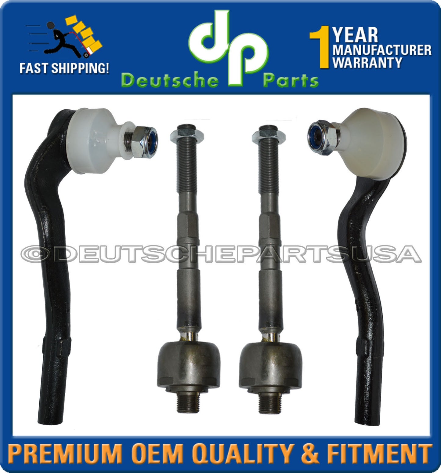 Mercedes W212 E Class Inner Outer Tie Rod End Stabilizer Sway Bar Link L+R Set 6