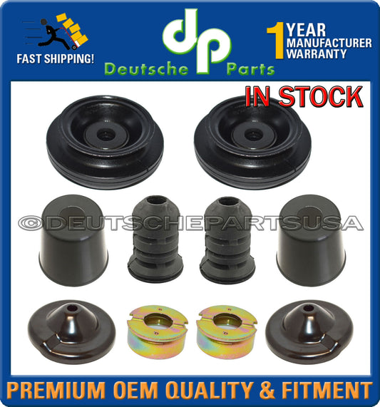 PORSCHE 924 944 FRONT STRUT MOUNT MOUNTS BUSHING Washer NUT 94434307101 Set 10