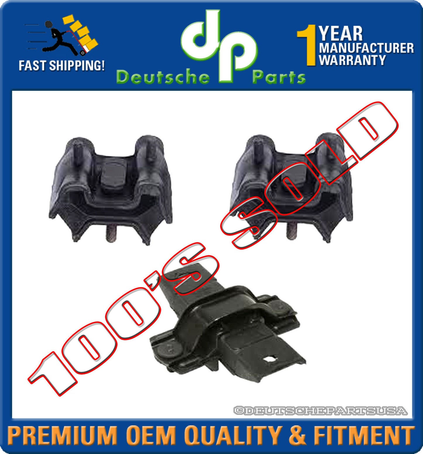 MERCEDES W163 ML430 ML500 ML SUV ENGINE MOTOR TRANSMISSION MOUNT MOUNTS SET 3