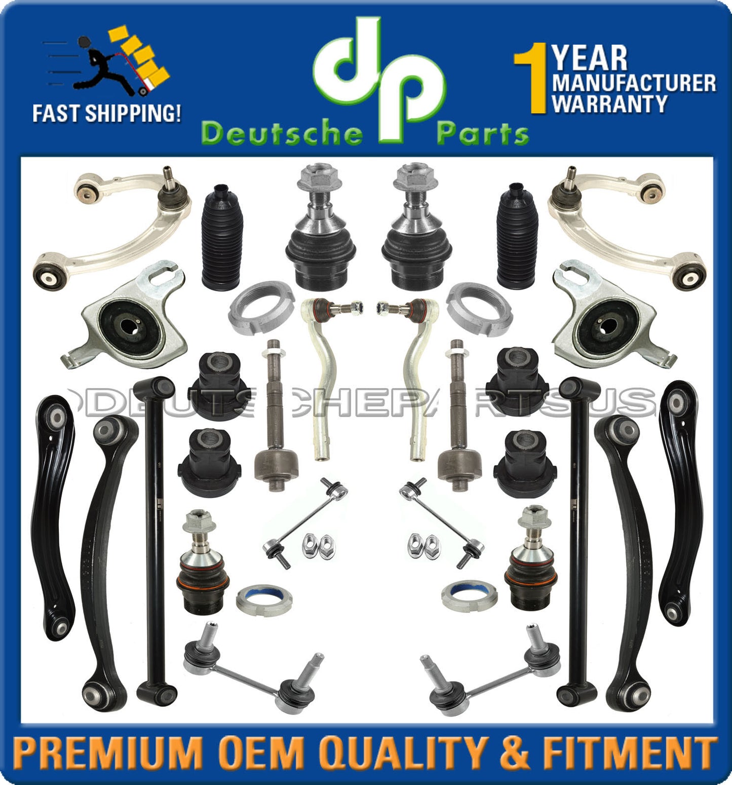 Mercedes W251 FRONT REAR CONTROL ARM BALL JOINT BUSHING TIE ROD SUSPENSION KIT