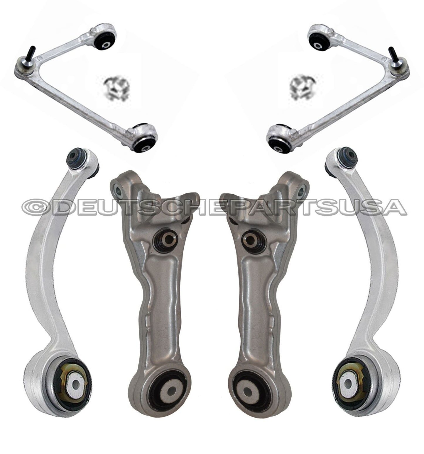 UPPER+LOWER CONTROL ARMS BALL JOINTS BUSHING TOE LINK TIE ROD JAGUAR VANDEN PLAS
