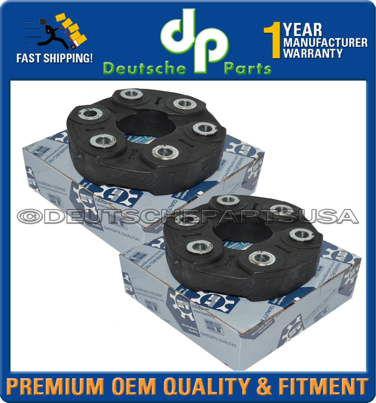 BMW F01 F02 F06 F07 F10 F12 F13 Driveshaft Flex Disc Joint 26 11 7 610 061 Set 2