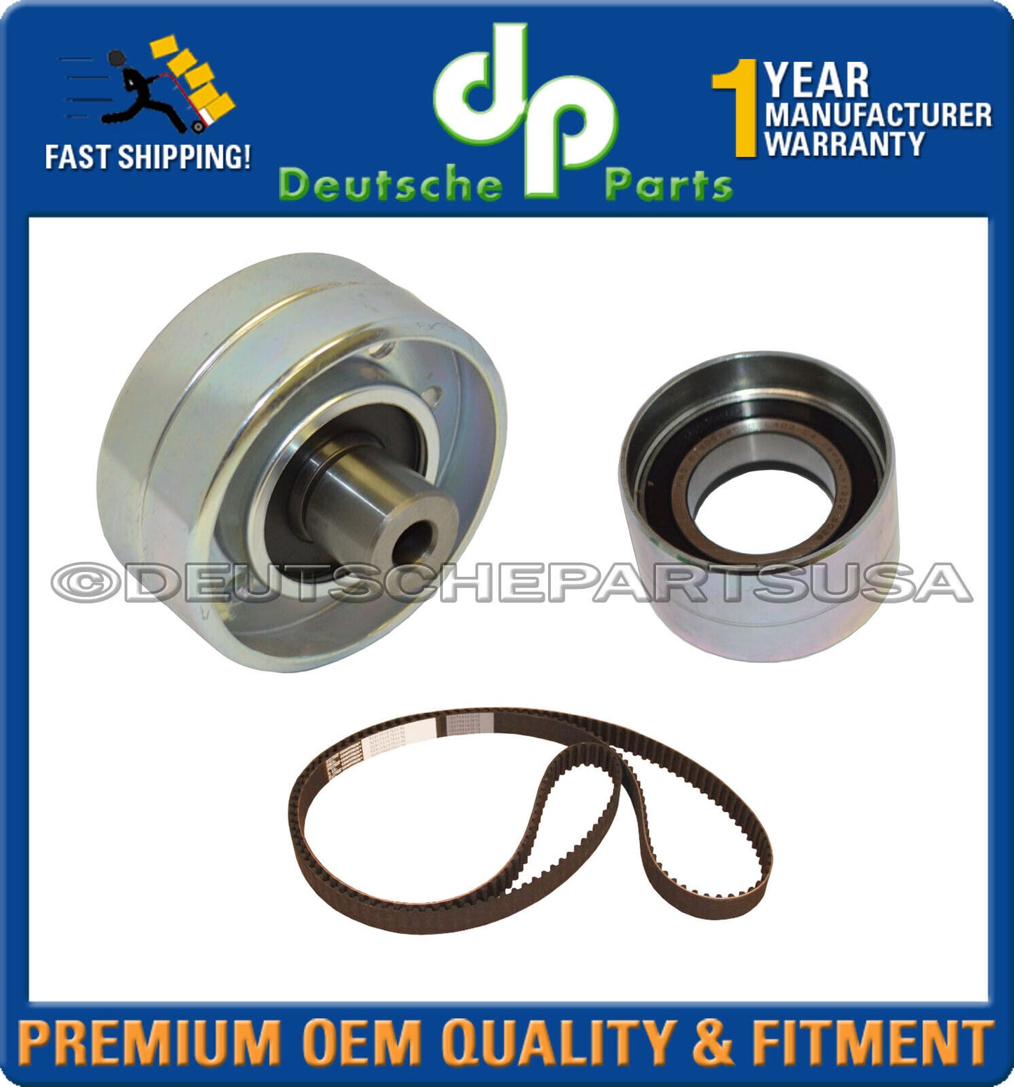 Porsche 928 Tension Roller Engine Timing Idler for Camshaft Timing Belt w/ Belt