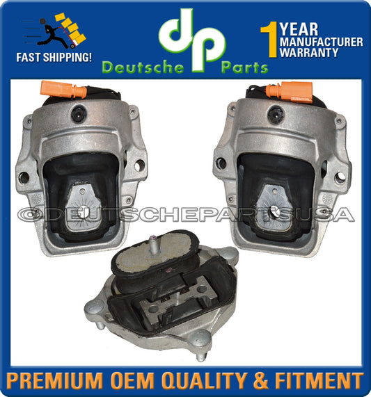 2014 2015 2016 Porsche Macan Electric Engine Transmission Motor Mount Mounts Set