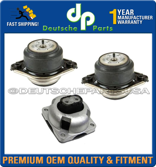 MERCEDES W164 ML350 ML 350 HYDRO ENGINE MOTOR TRANSMISSION MOUNT MOUNTS 3PC SET