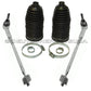 Tie Rod Rods Inner + Outer ASSEMBLY + RACK BOOT KIT for PORSCHE CAYENNE SET 4