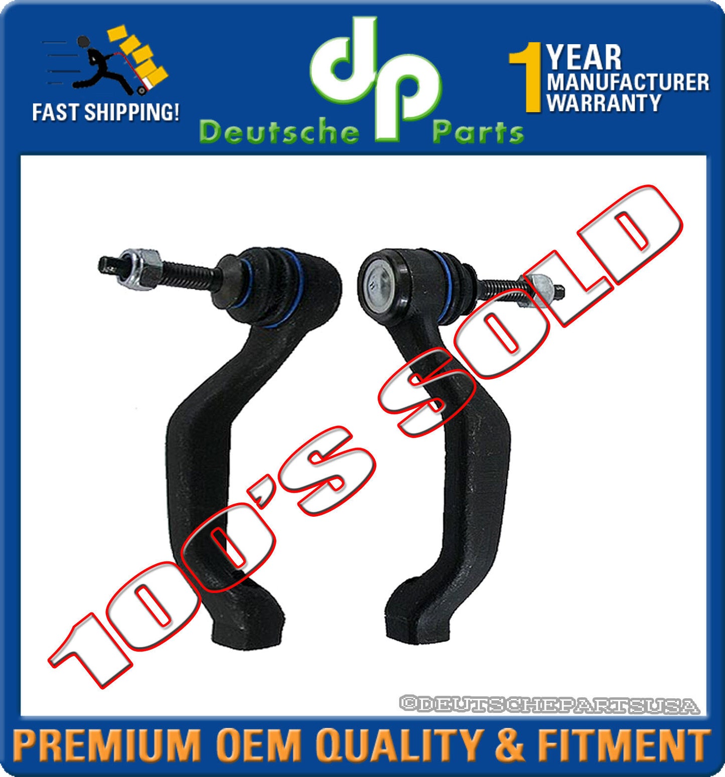 JAGUAR S TYPE STEERING OUTER TIE ROD RODS LEFT + RIGHT XR81770 + XR81771 SET 2