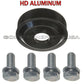 ALUMINUM HD Water Pump Pulley + BOLTS fr BMW E60 E65 E66 E70 X5 11517504077 Set5