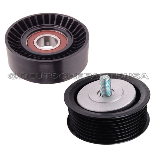 PORSCHE CAYENNE 4.5 V8 DRIVE BELT TENSION IDLER PULLEY CABLE ROLLER SET OF 2