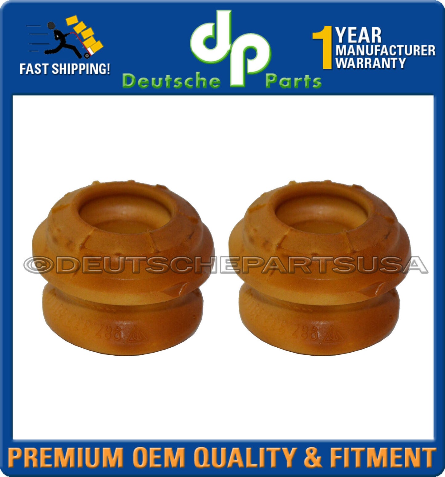 PORSCHE Boxster Cayman Rear Suspension-Strut Bumper 98733330100 Set of 2