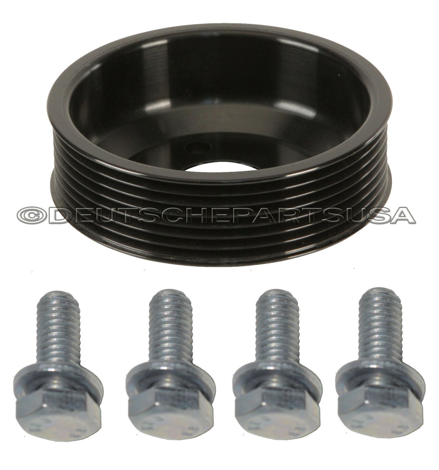 ALUMINUM POWER STEERING PUMP PULLEY + BOLTS 32421736934 for BMW E34 E38 SET 5