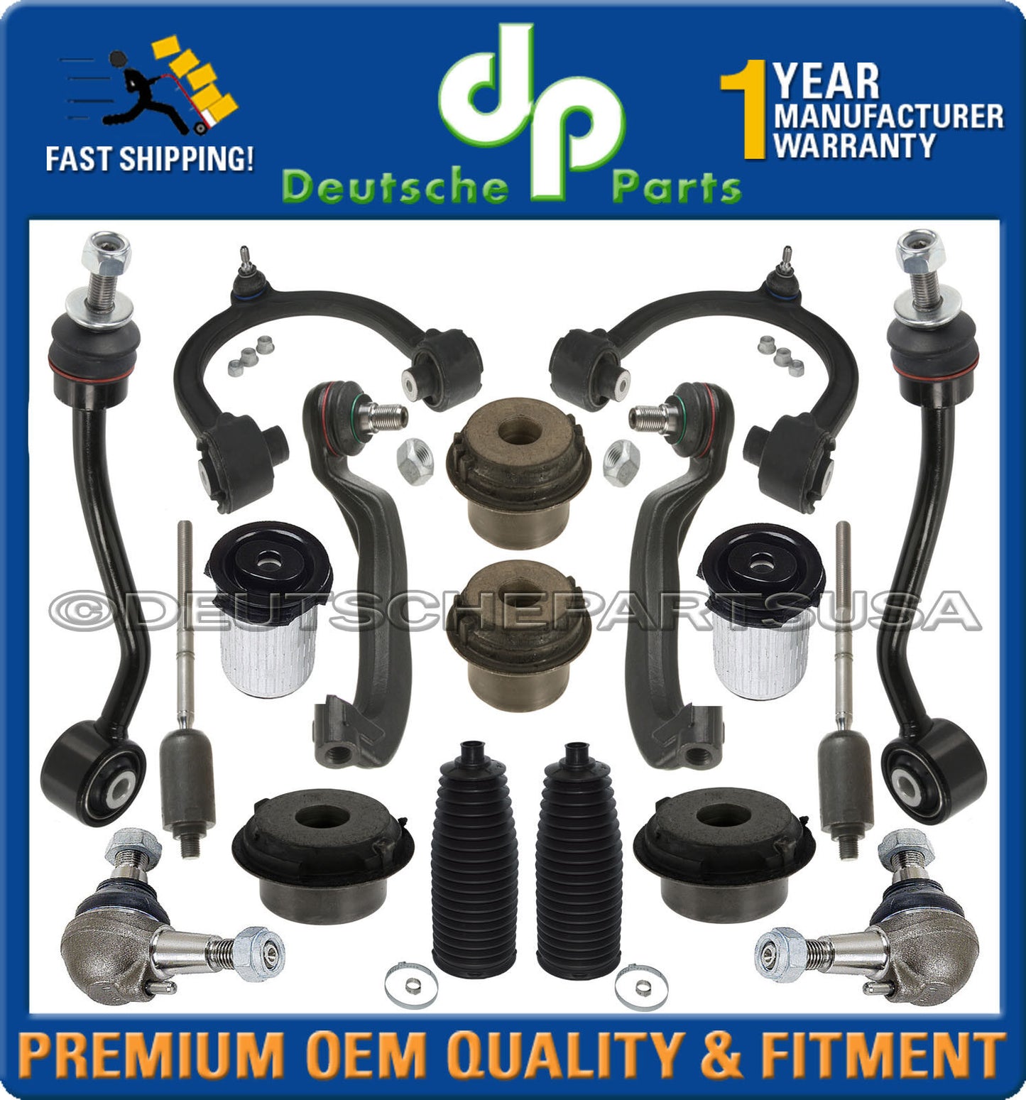 Mercedes W220 S500 4MATIC Control Thrust Arms Ball Joint Tie Rod SUSPENSION Kit