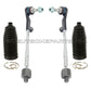 STEERING TIE ROD END INNER + OUTER + RACK BOOT L+R for BMW E90 M3 1 M SET 4