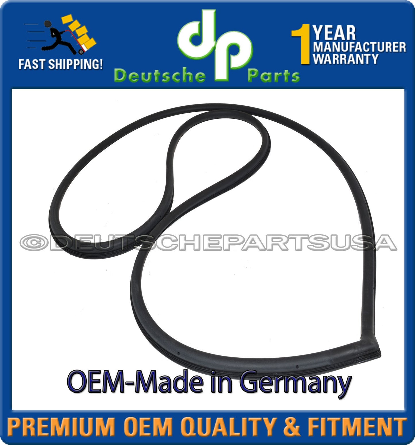 Porsche 911 Right Door Seal 964 531 096 00 96453109600 OEM-Made in Germany