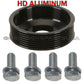 ALUMINUM POWER STEERING PUMP PULLEY + BOLTS 32421736934 for BMW E34 E38 SET 5