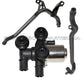 HVAC HEATER CONTROL VALVE SOLENOID + WATER ENGINE INLET COOLANT PIPE BMW E46 - 3