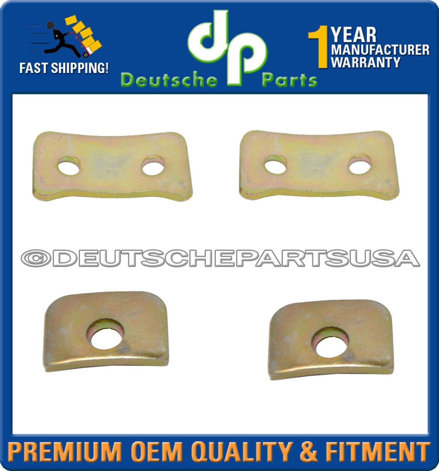Porsche 911 912 930 FRONT Upper Strut Shock Mounts Presssure Plates Set of 6