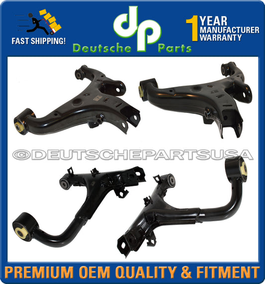 LAND ROVER LR3 LR4 REAR LOWER + UPPER CONTROL ARM ARMS LH + RH set of 4