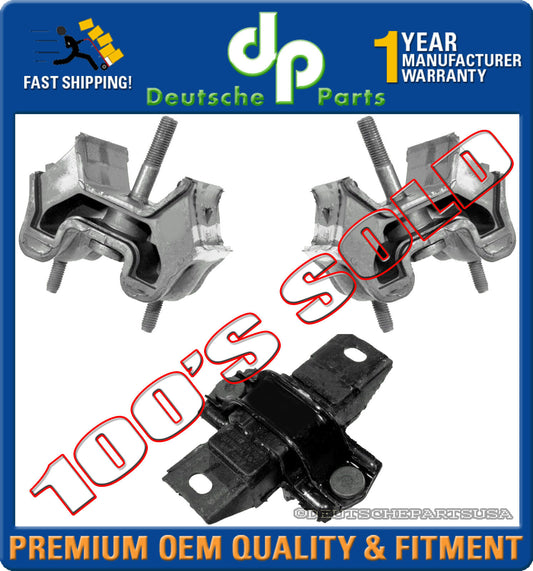 MERCEDES W163 ML320 ML 320 ENGINE MOTOR TRANSMISSION MOUNT 3PC SET 98 99 2000 01