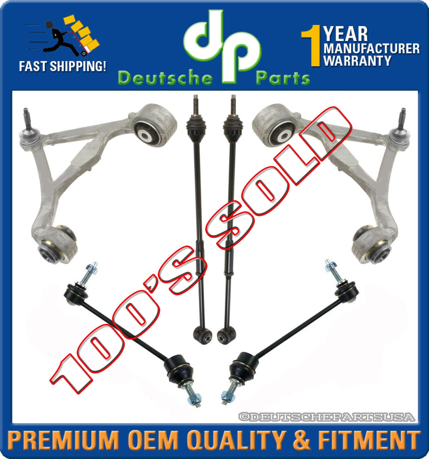 LINCOLN LS REAR Control Arm Ball Joint Joints SWAY BAR LINK TORQUE TIE ROD SET 6