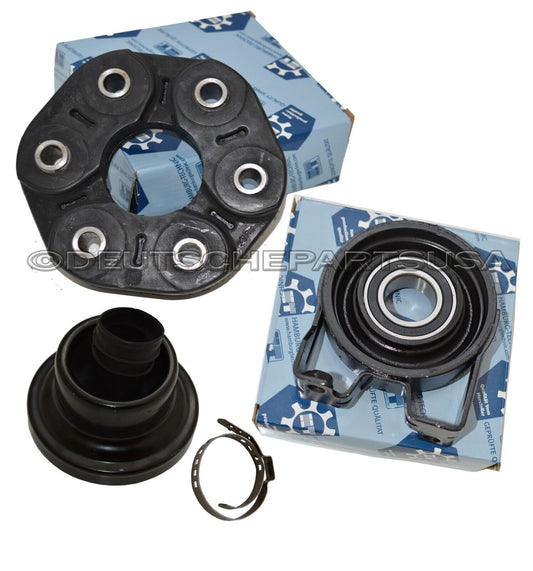 PORSCHE CAYENNE V6 V8 DRIVESHAFT CENTER SUPPORT BEARING FLEX DISC JOINT SET OF 4