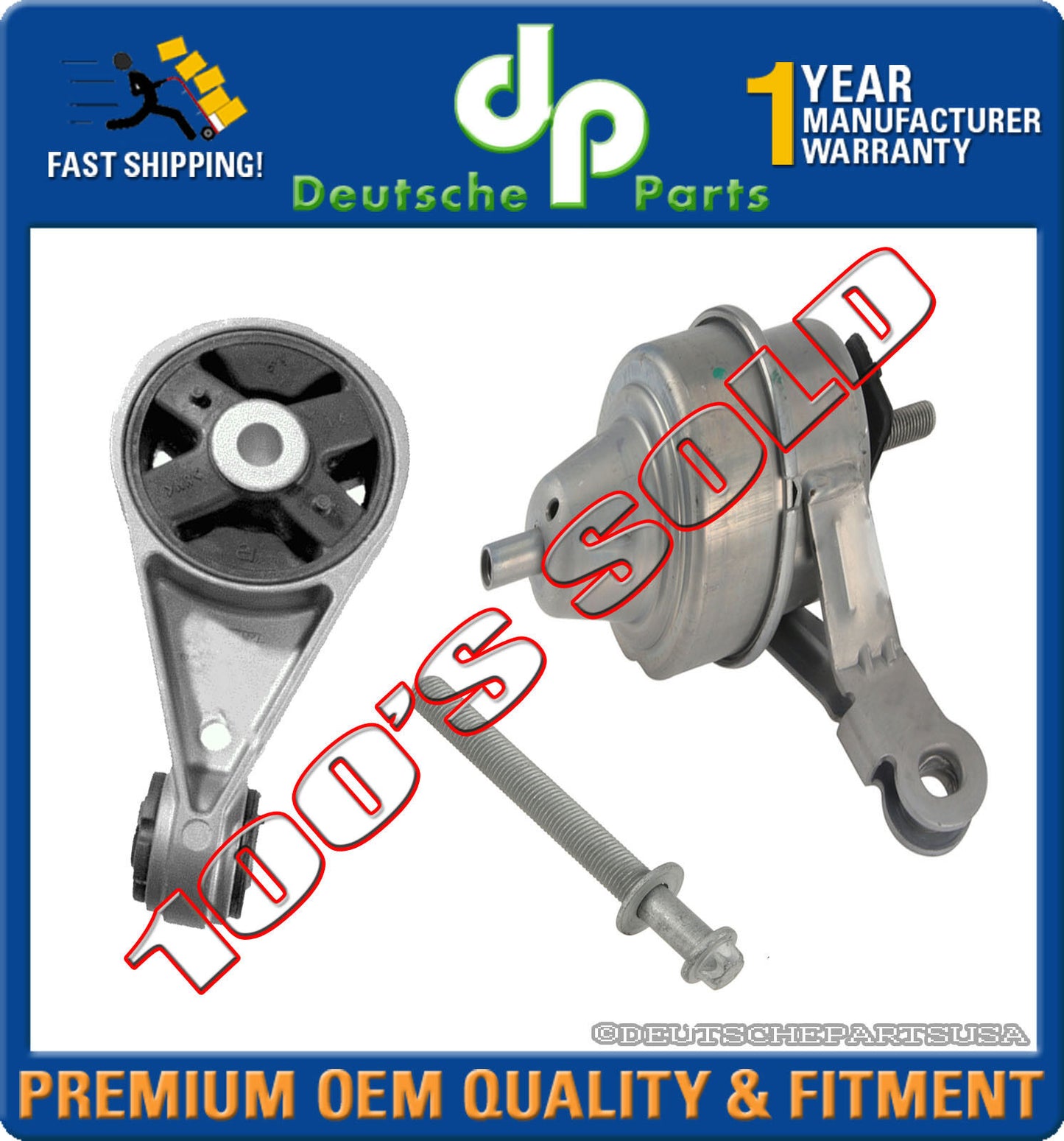 Mini Cooper R50 R52 Front + Rear HYDRO Engine Motor Mount  + TORX BOLT SET 3