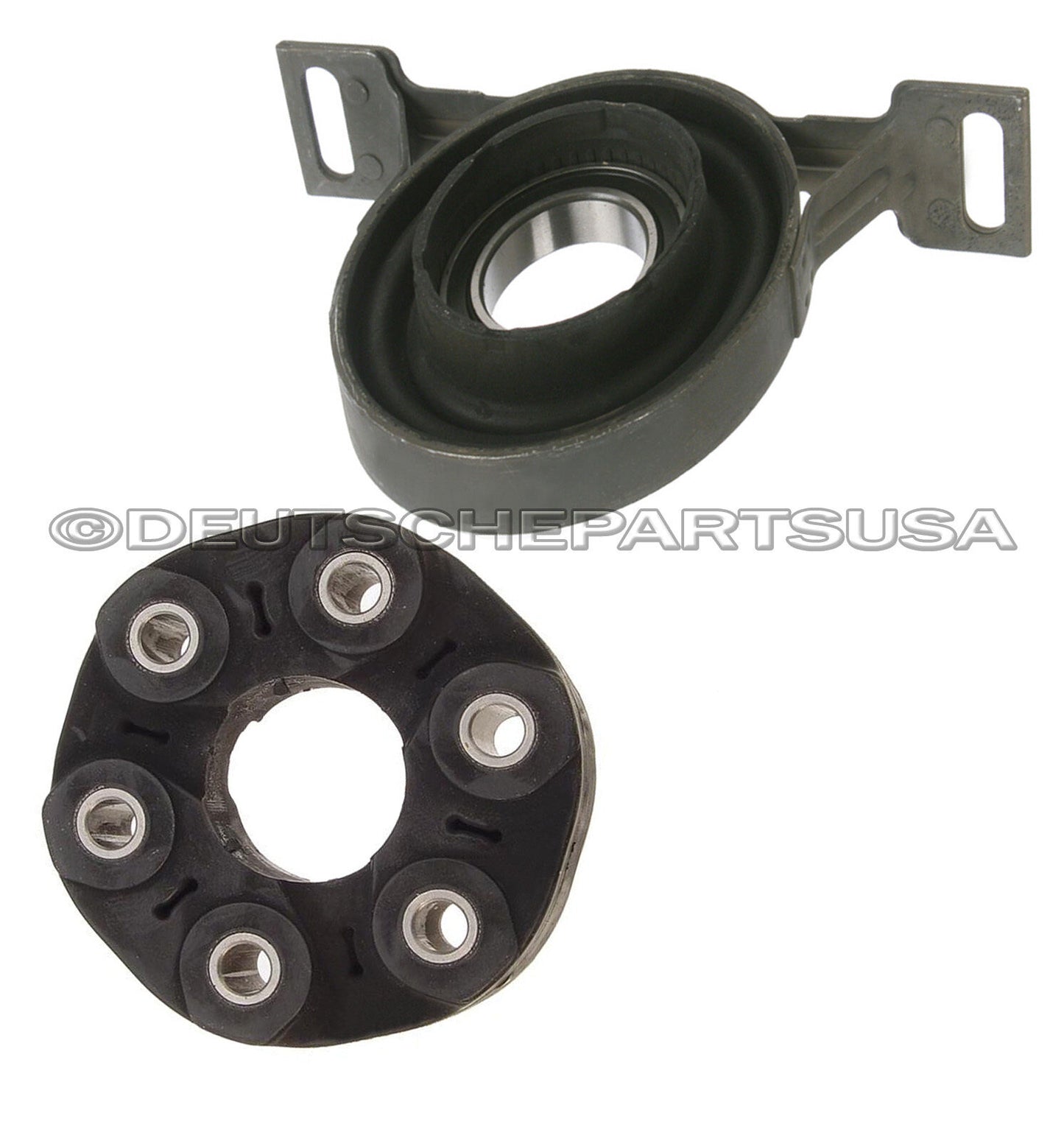 Drive Shaft Flex Disc Joint Guibo + Center Support Bearing for BMW E39 535i 2000