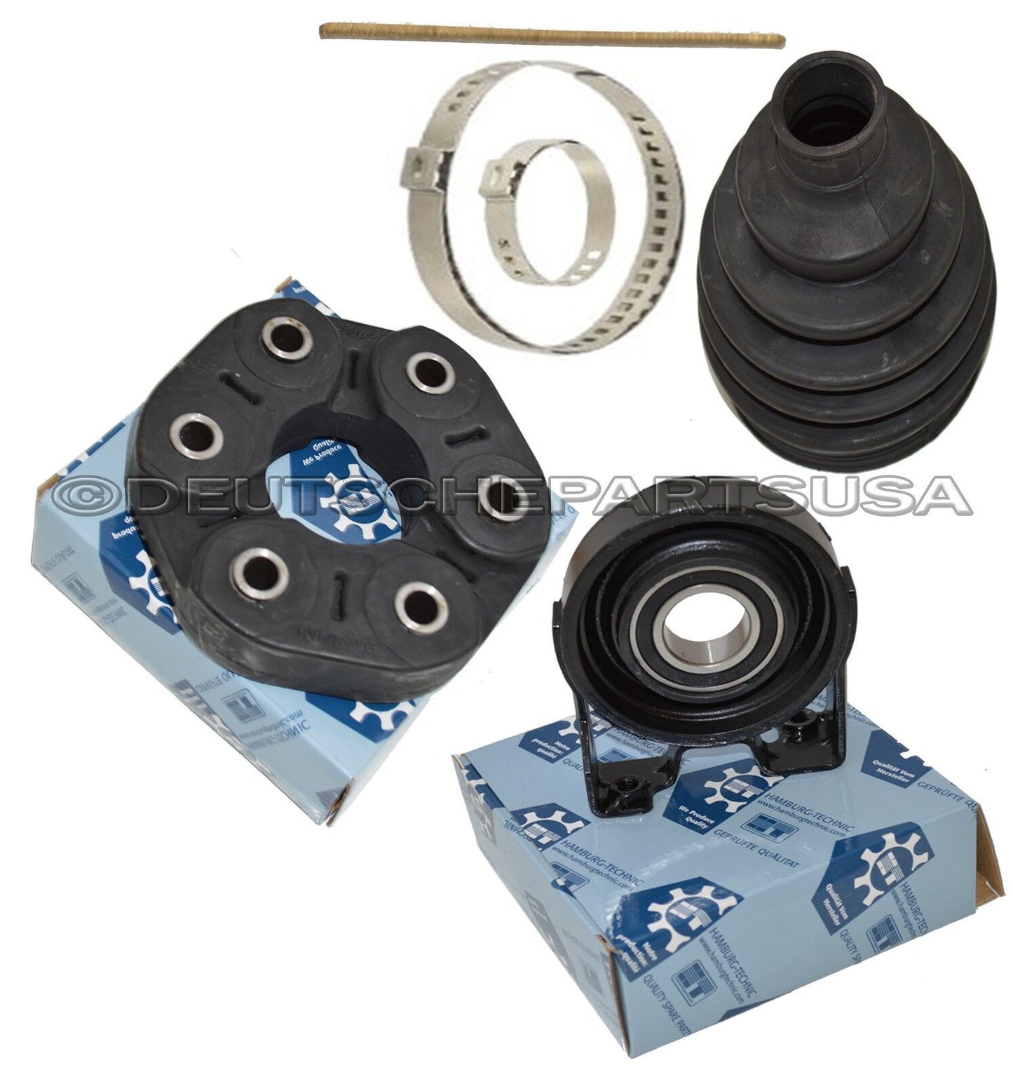 VW TOUAREG 5.0 TDI DRIVESHAFT CENTER SUPPORT BEARING FLEX DISC 6p 06 07 08 09 10