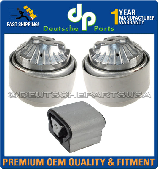 Mercedes W220 S-Class S430 4MATIC Engine Motor Transmission Mount Mounts SET 3