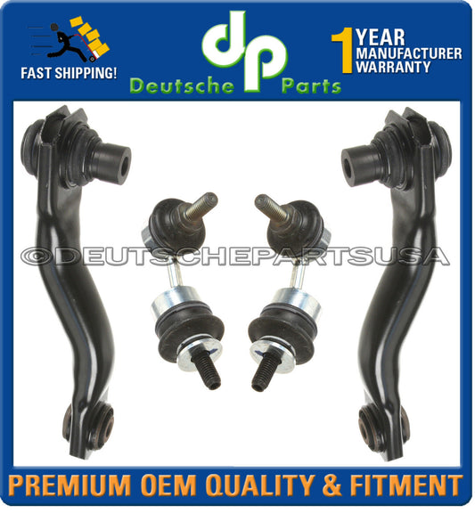 Jaguar X-Type REAR LOWER CONTROL ARM + Bushing + Stabilizer Sway Bar Link Kit 4
