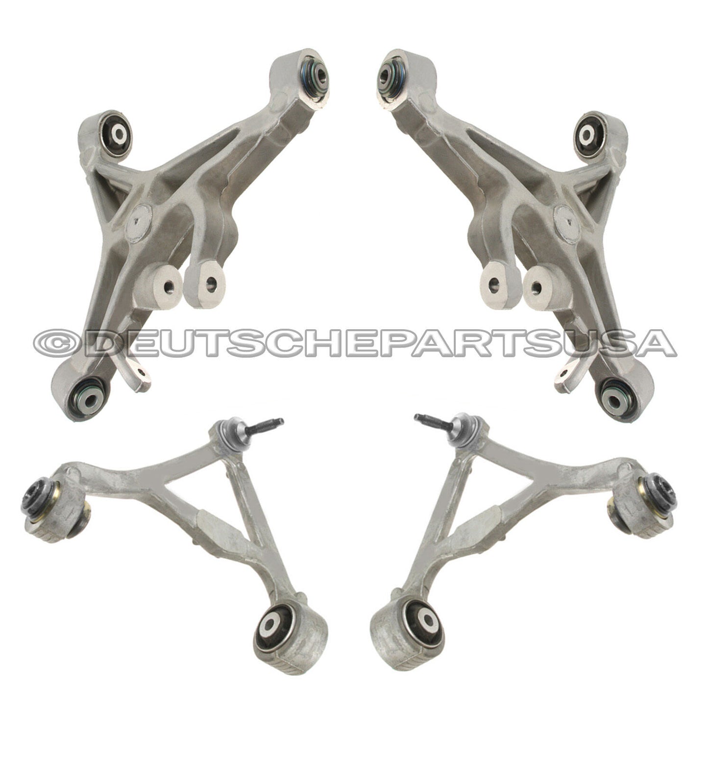 LINCOLN LS V6 V8 REAR UPPER + LOWER CONTROL ARM ARMS BALL JOINT JOINTS SET 4