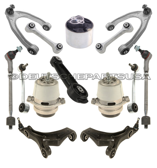 PORSCHE CAYENNE Control Arms Ball Joints Tie Rods ENGINE MOUNT SUSPENSION KIT 14