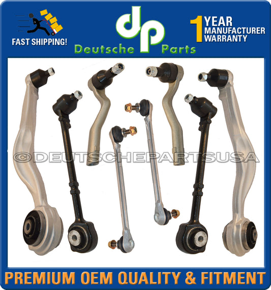 Mercedes W212 4Matic Front Control Arm Ball Joints Sway Bar Outer Tie Rods Set 8