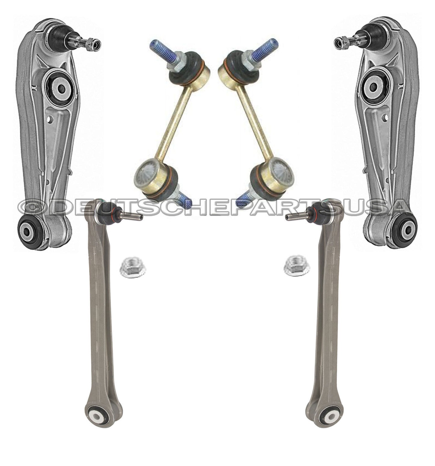 PORSCHE 996 911 REAR Control ARM ARMS Ball Joint Joints Sway Bar Links SET 6