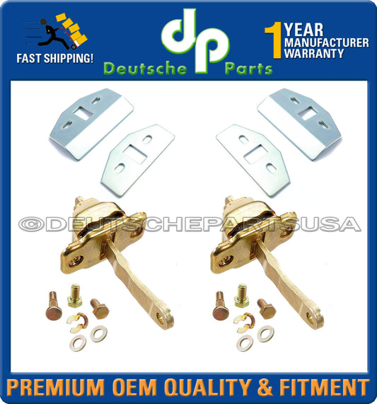 PORSCHE 911 912 930 964 993 TURBO DOOR STOP CHECK STRAP Repair Plate KIT SET 6