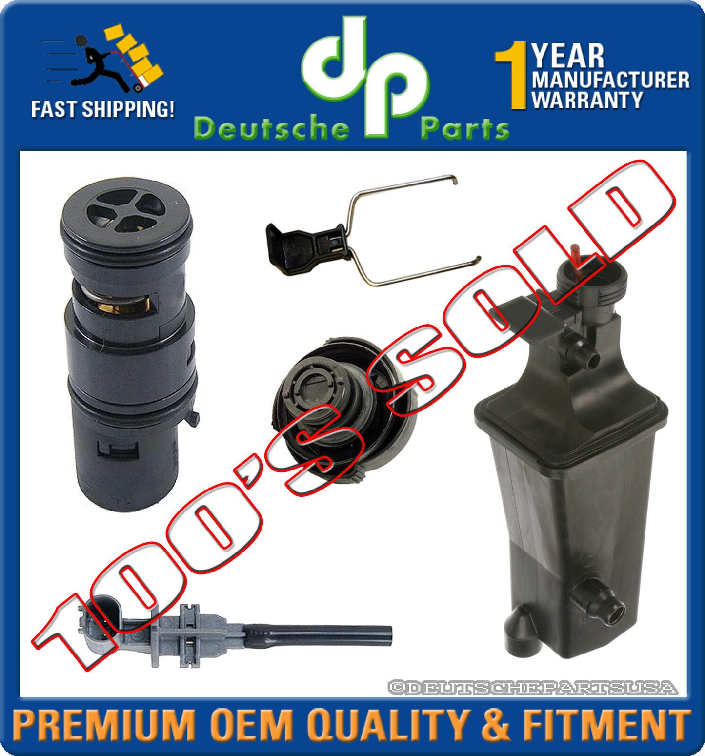 Oil Cooler Thermostat EXPANSION TANK CAP COOLANT LEVEL SENSOR for BMW E46 X3 X5